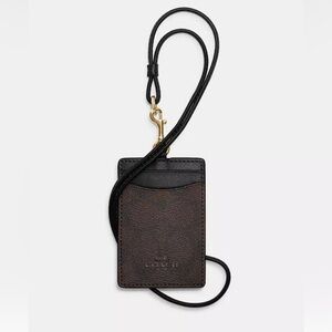 Coach | ID landyard in signature canvas